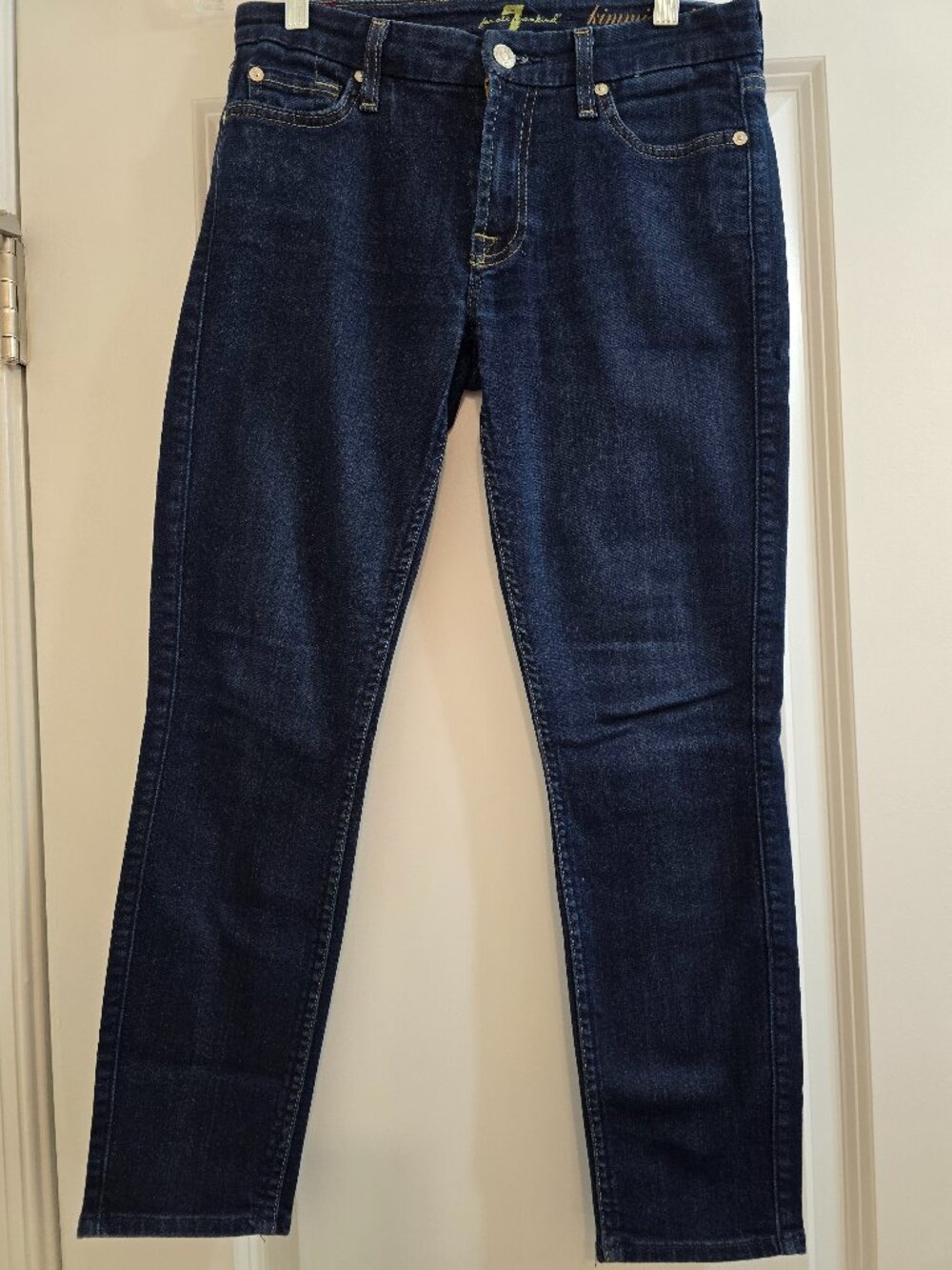 7 for All Mankind Women's Kimmie Crop - Dark Wash